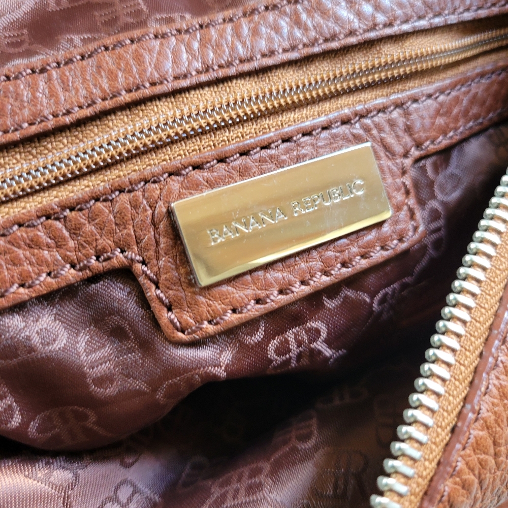 Banana Republic | Brown Slouchy Leather Hobo Shoulder Bag (XL) - Picture 10 of 13